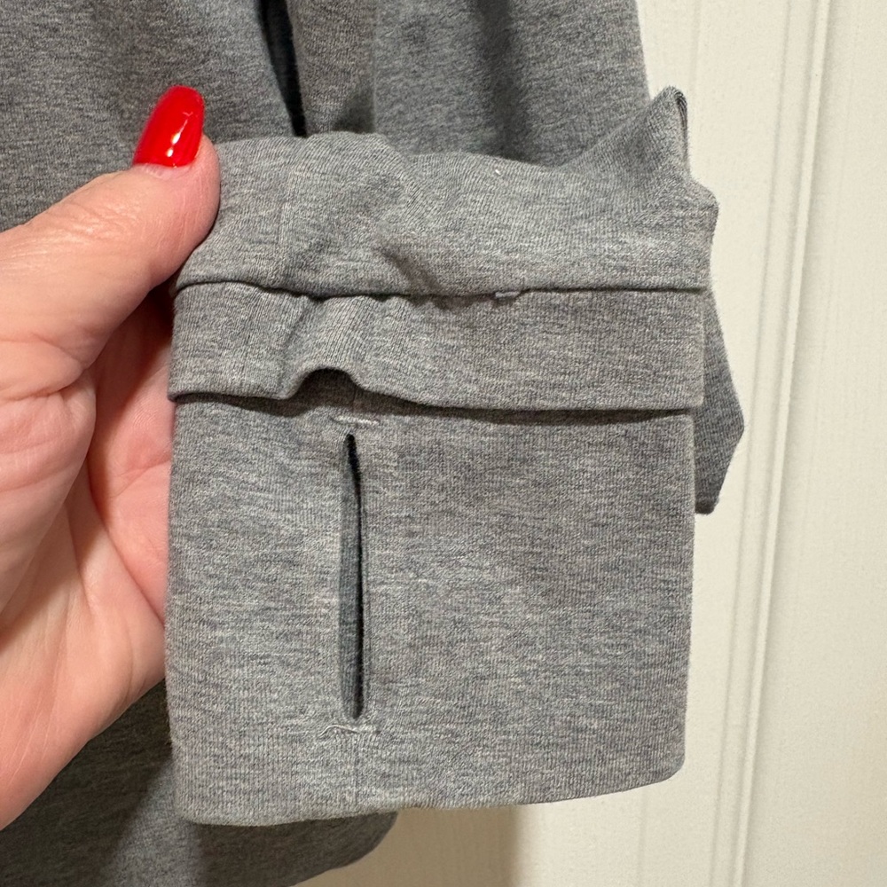 Lululemon Women's Gray Sway Moto Asymmetrical Zip Cowl Neck Jacket Size 6 EUC - Picture 7 of 11